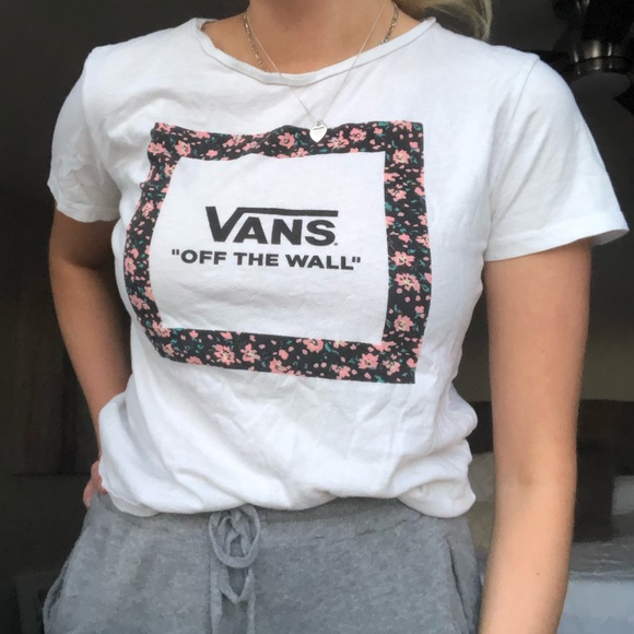 Floral Vans Tee - Picture 1 of 5